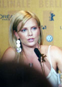 Charlize Theron at the press conference for Monster.  (Photo by Kirsten Greco)